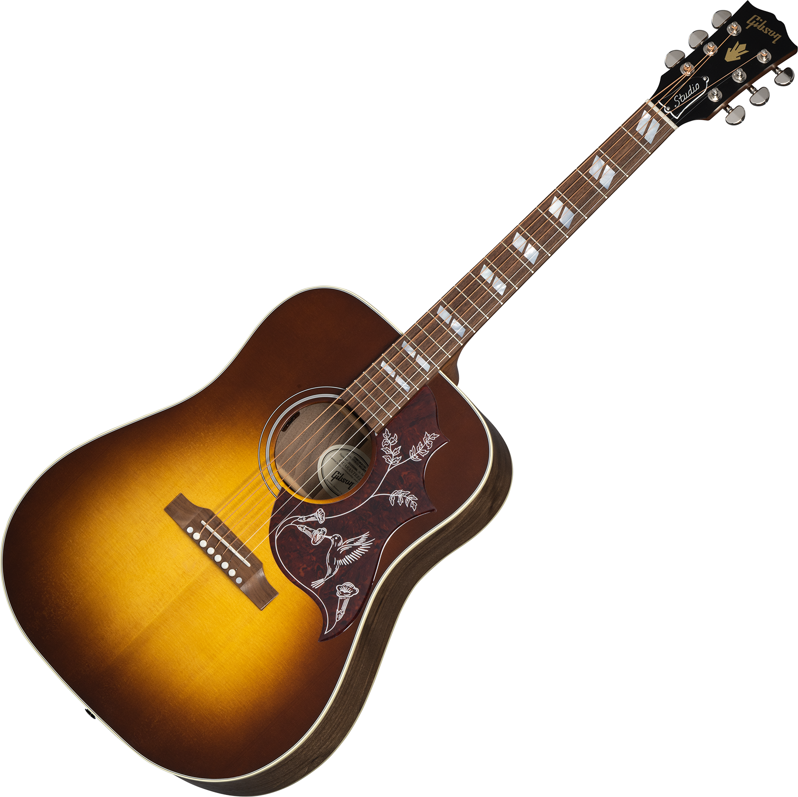 Gibson Hummingbird Studio Walnut Modern 2024 Dreadnought Epicea Noyer Noy - Vintage Sunburst - Guitare Folk - Variation 1