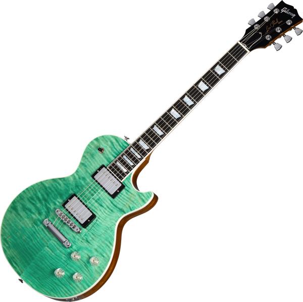 Les Paul Modern Figured - seafoam green Single cut electric guitar 