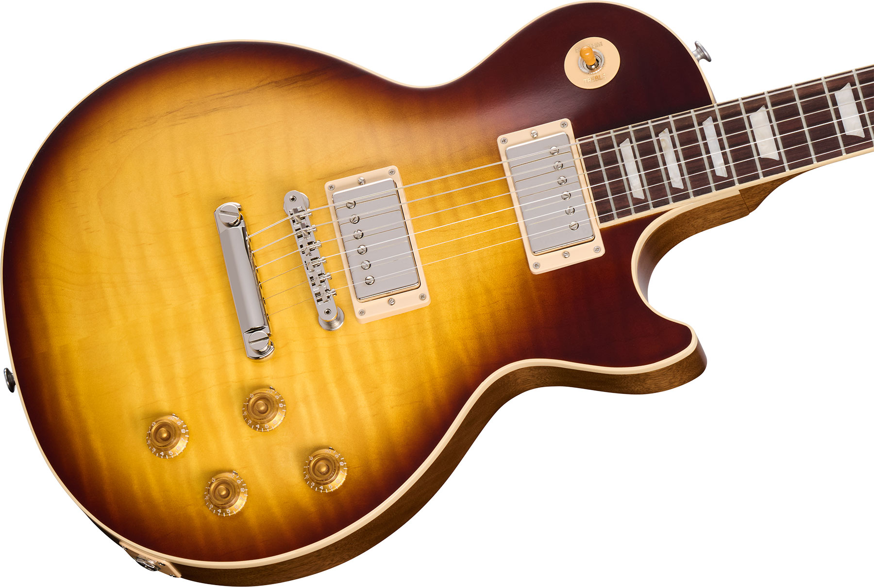 Gibson Les Paul Standard 50s Faded 2h Burstbucker Ht Rw - Vintage Tobacco Burst - Guitare Électrique Single Cut - Variation 3