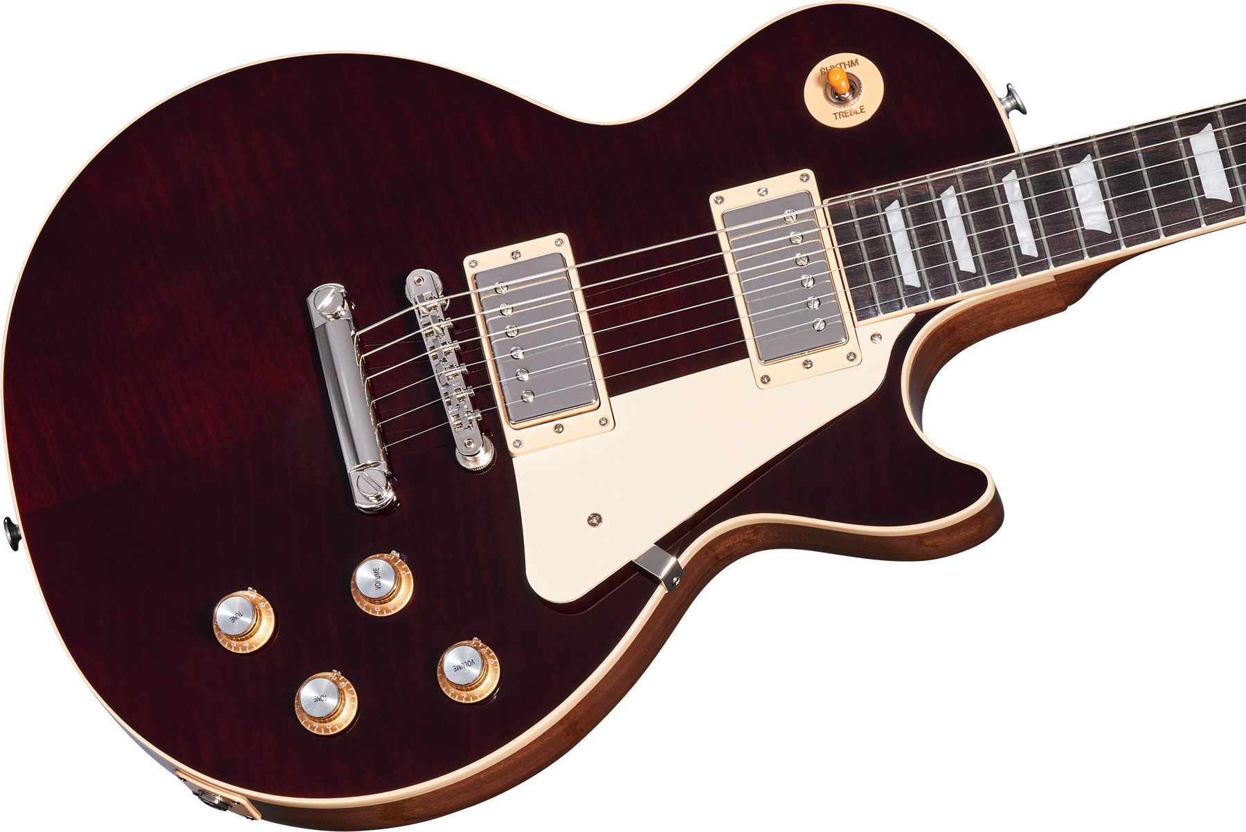 Gibson Les Paul Standard 60s Figured Original 2h Ht Rw - Translucent Oxblood - Guitare Électrique Single Cut - Variation 1