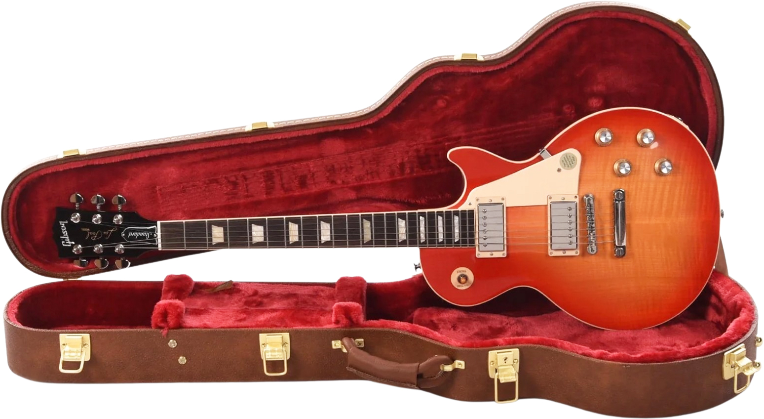 Gibson Les Paul Standard 60s Figured Original 2h Ht Rw - Tomato Soup Burst - Guitare Électrique Single Cut - Variation 4