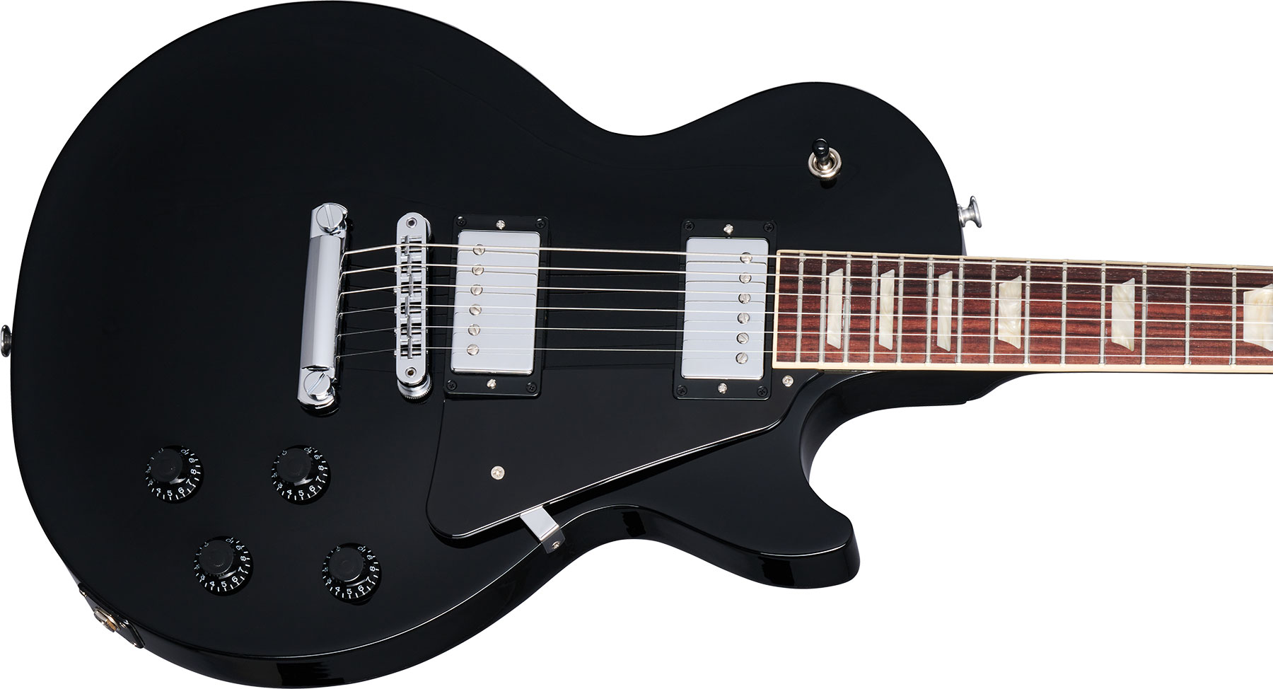 Gibson Les Paul Studio 2h Burstbucker Pro Ht Rw - Ebony - Guitare Électrique Single Cut - Variation 3