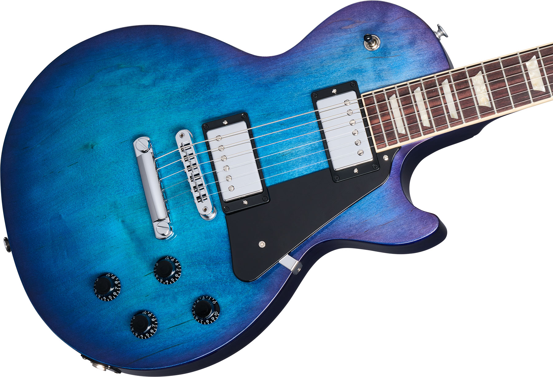 Gibson Les Paul Studio 2h Burstbucker Pro Ht Rw - Blueberry Burst - Guitare Électrique Single Cut - Variation 3