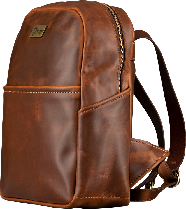 Gibson Lifton Leather Backpack Sac A Dos Cuir Brown - Sac À Dos Publicitaire - Variation 2