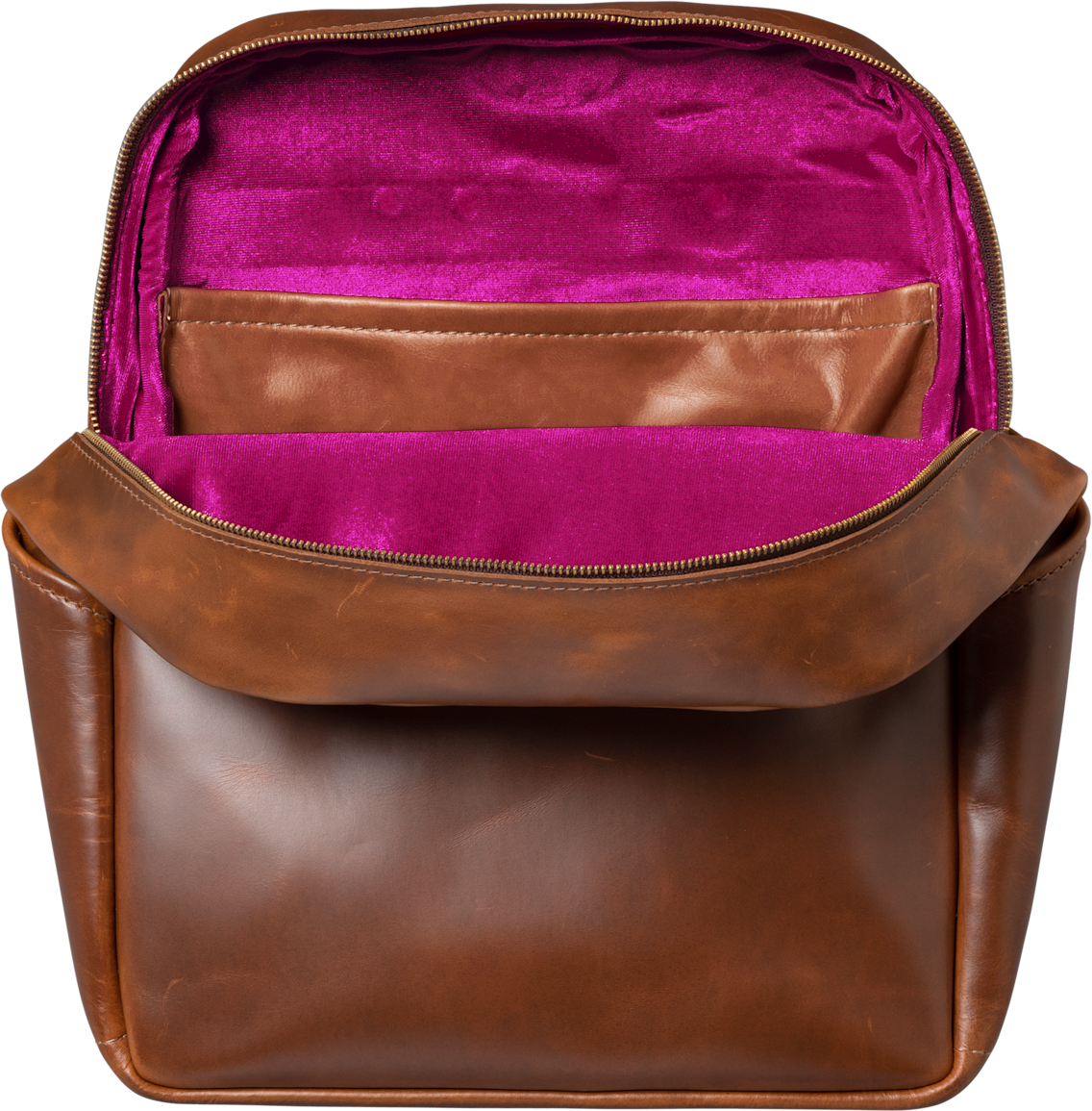 Gibson Lifton Leather Backpack Sac A Dos Cuir Brown - Sac À Dos Publicitaire - Variation 3