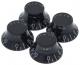 Top Hat Knobs 4-Pack - Black