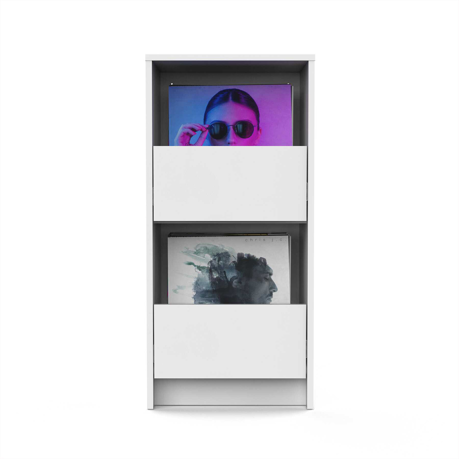 Glorious Vinyl Vault White - Mobilier Rangement Dj - Main picture