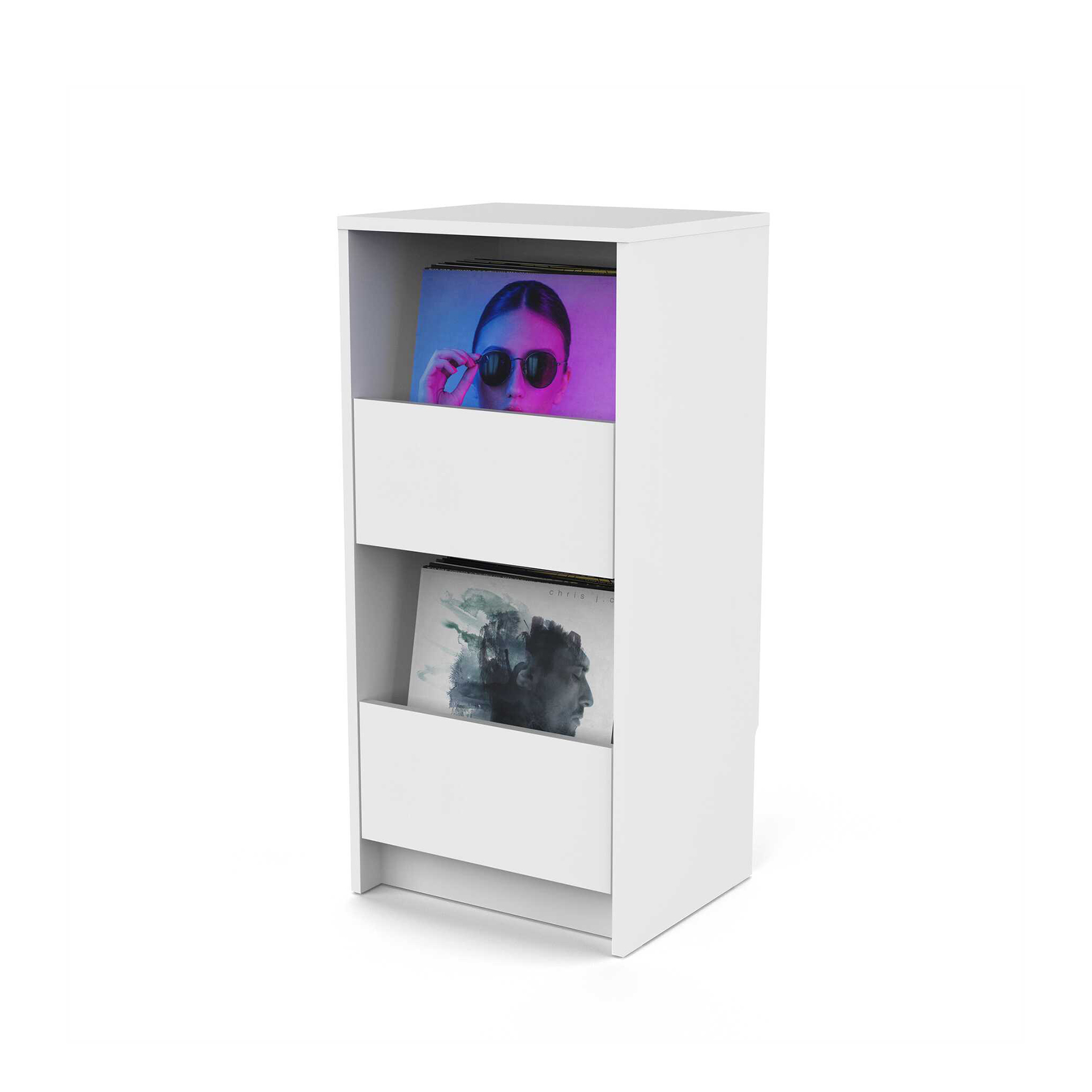 Glorious Vinyl Vault White - Mobilier Rangement Dj - Variation 1