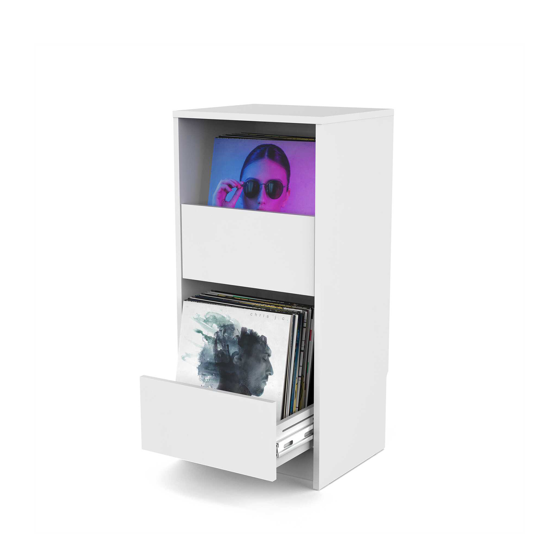 Glorious Vinyl Vault White - Mobilier Rangement Dj - Variation 3