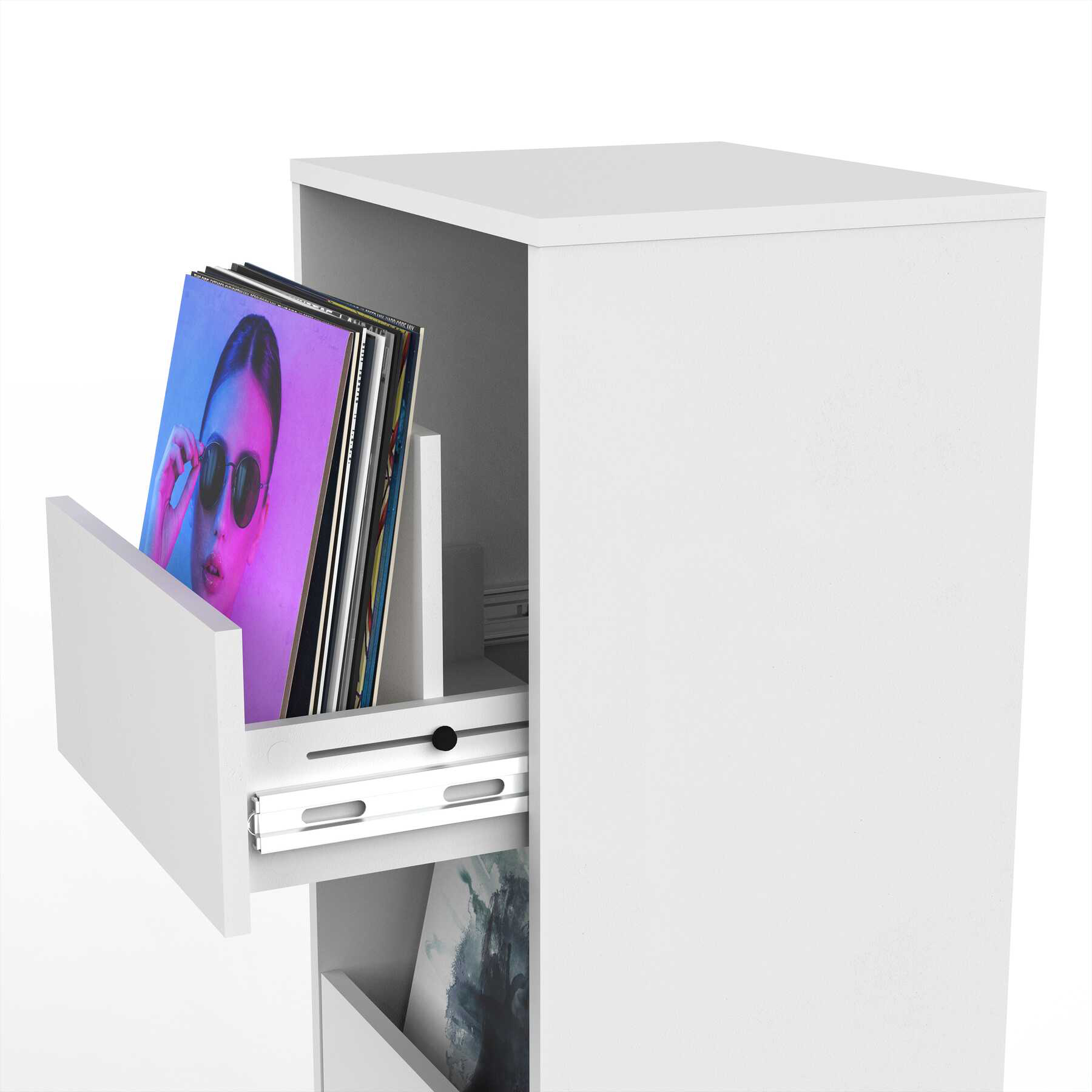 Glorious Vinyl Vault White - Mobilier Rangement Dj - Variation 7