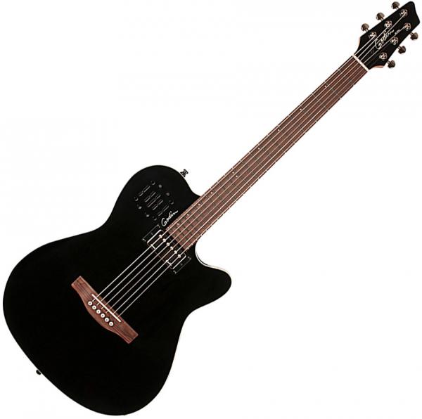 Godin A6 Ultra +bag - black Folk guitar