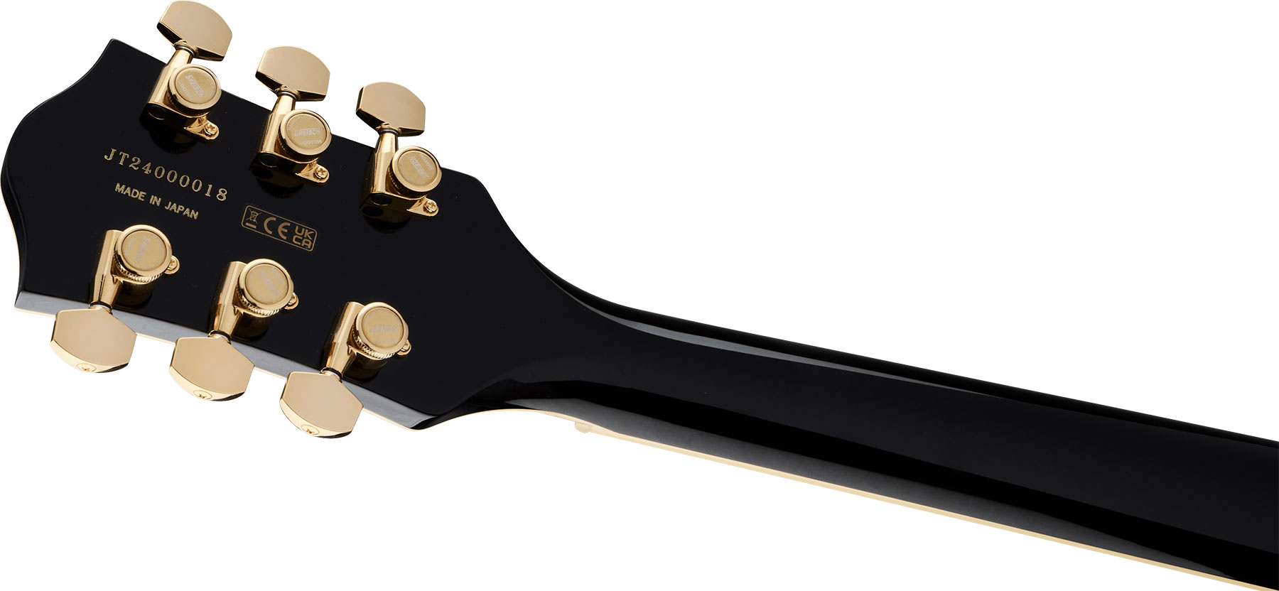 Gretsch Broadkaster Lx Center Block Dc Bigsby Gh Pro. Jap 2h Trem Eb - Black - Guitare Électrique 1/2 Caisse - Variation 3