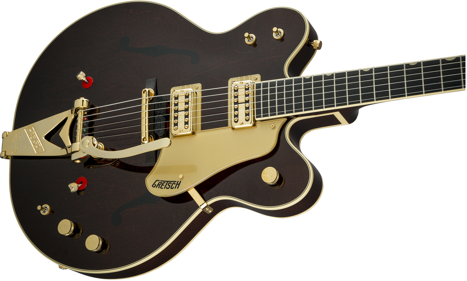 Gretsch Chet Atkins G6122t-62 1962 Country Gentleman Hollow Bigsby Vint.select Ed. Pro Jap 2h Trem Rw - Walnut Stain - Guitare Électrique 3/4 Caisse &