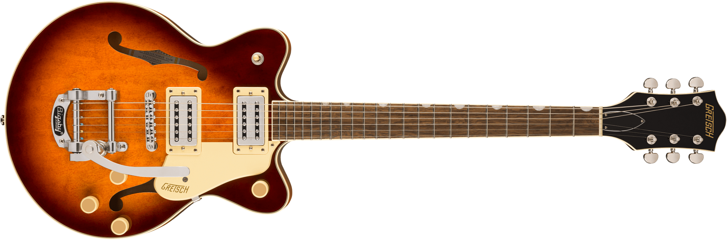 Gretsch G2655t Center Block Jr Dc Bigsby Streamliner 2h Trem Lau - Forge Glow - Guitare Électrique Double Cut - Main picture