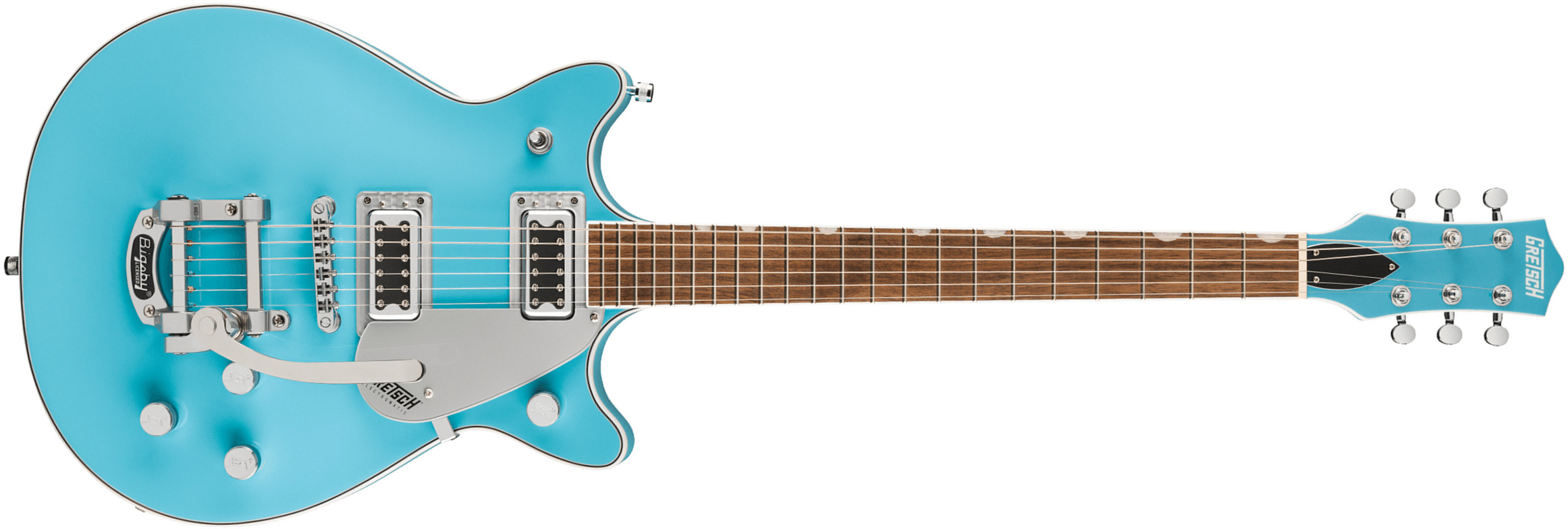 Gretsch G5232t Bigsby Electromatic Double Jet Ft 2h Trem Lau - Kailani Blue - Guitare Électrique Double Cut - Main picture