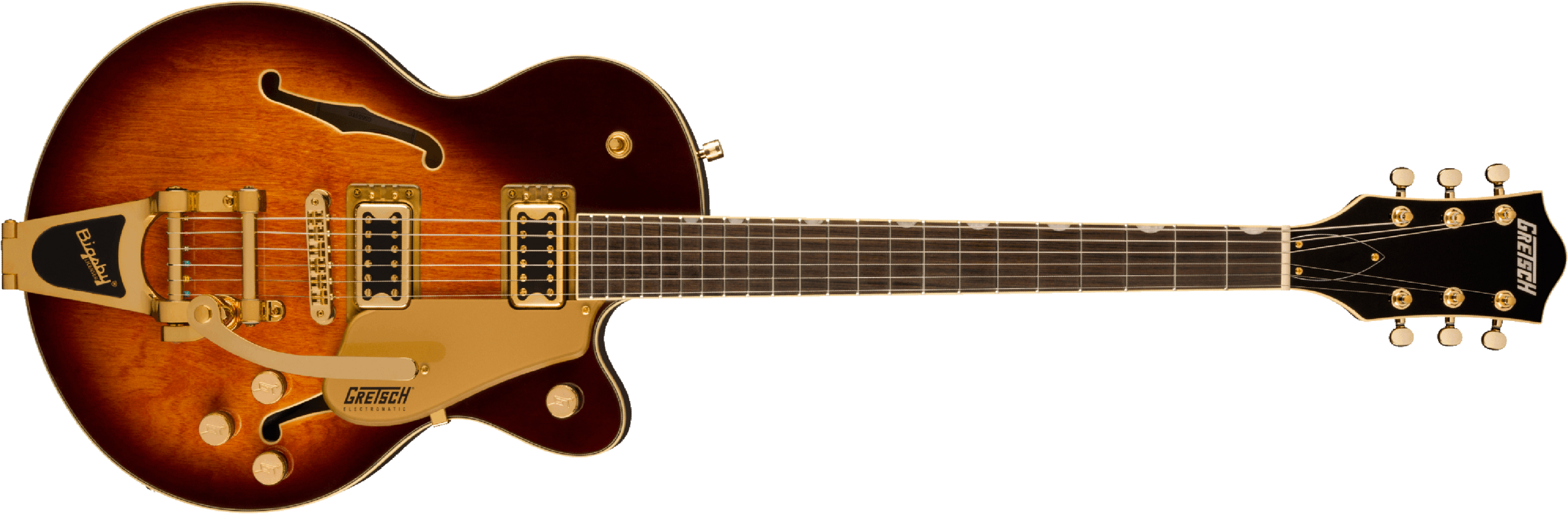 Gretsch G5655tg Electromatic Center Block Jr. Hh Bigsby Lau - Single Barrel Burst - Guitare Électrique 1/2 Caisse - Main picture