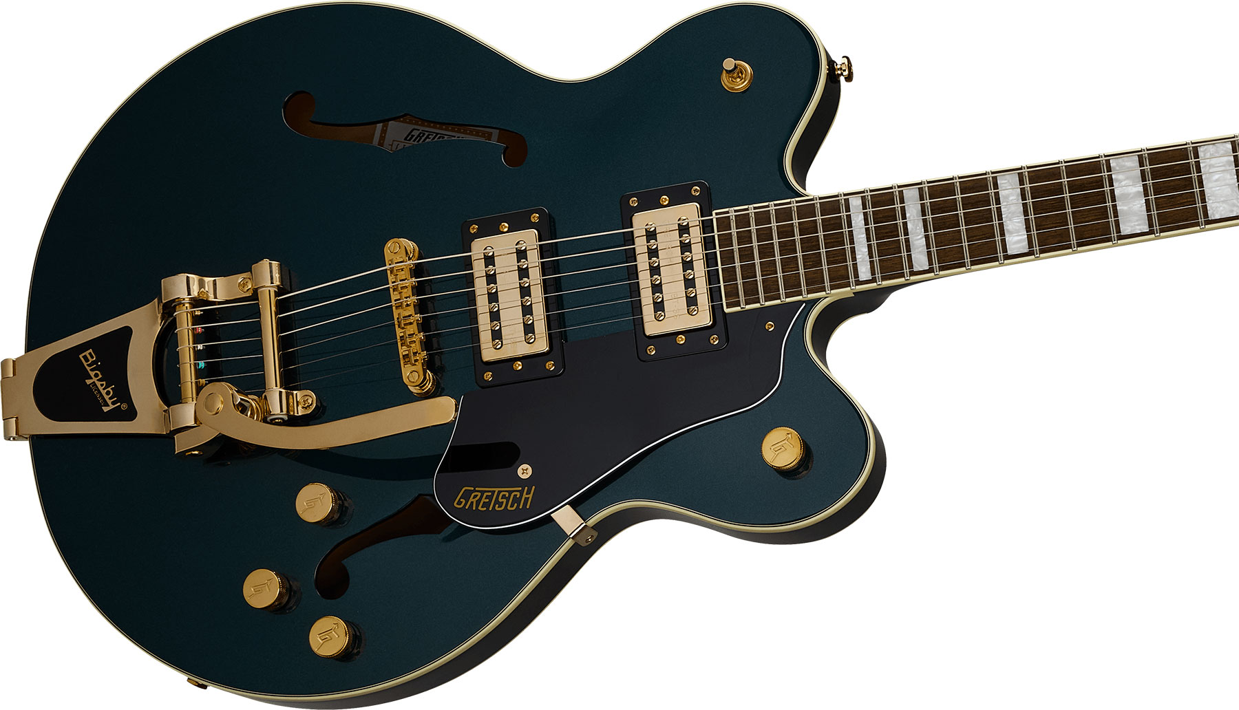 Gretsch G2622tg Bigsby Streamliner Center Block Dc Bigsby Ltd 2h Trem Lau - Midnight Sapphire - Guitare Électrique 1/2 Caisse - Variation 2