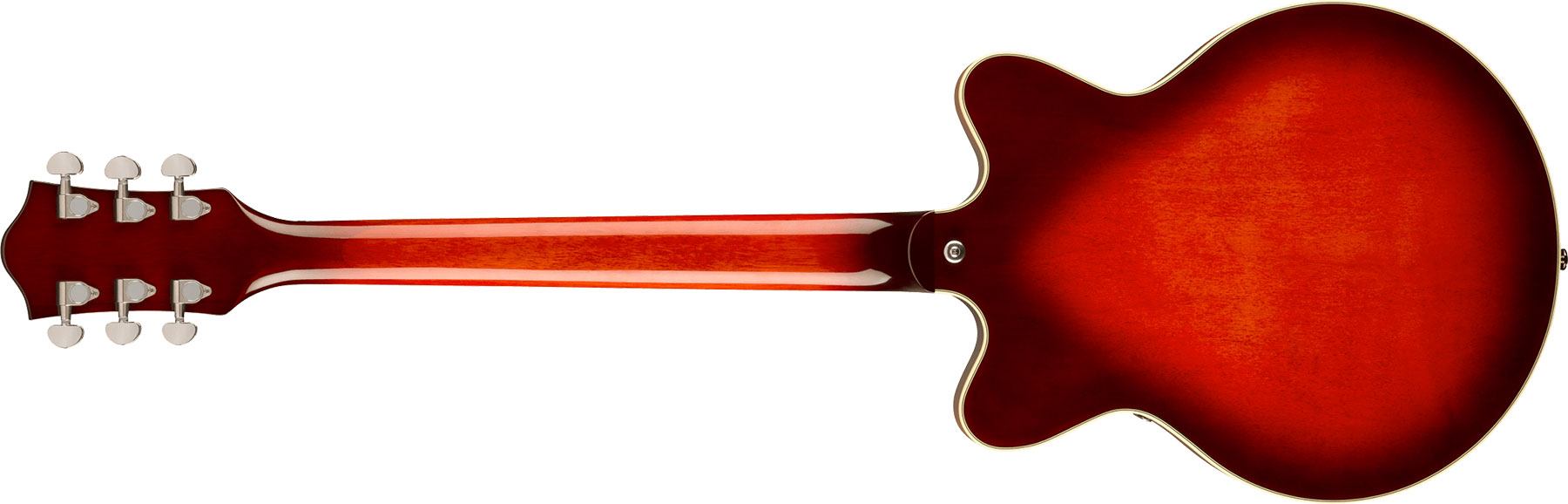 Gretsch G2655 Center Block Jr Dc V-stoptail Streamliner 2h Ht Lau - Claret Burst - Guitare Électrique Double Cut - Variation 1