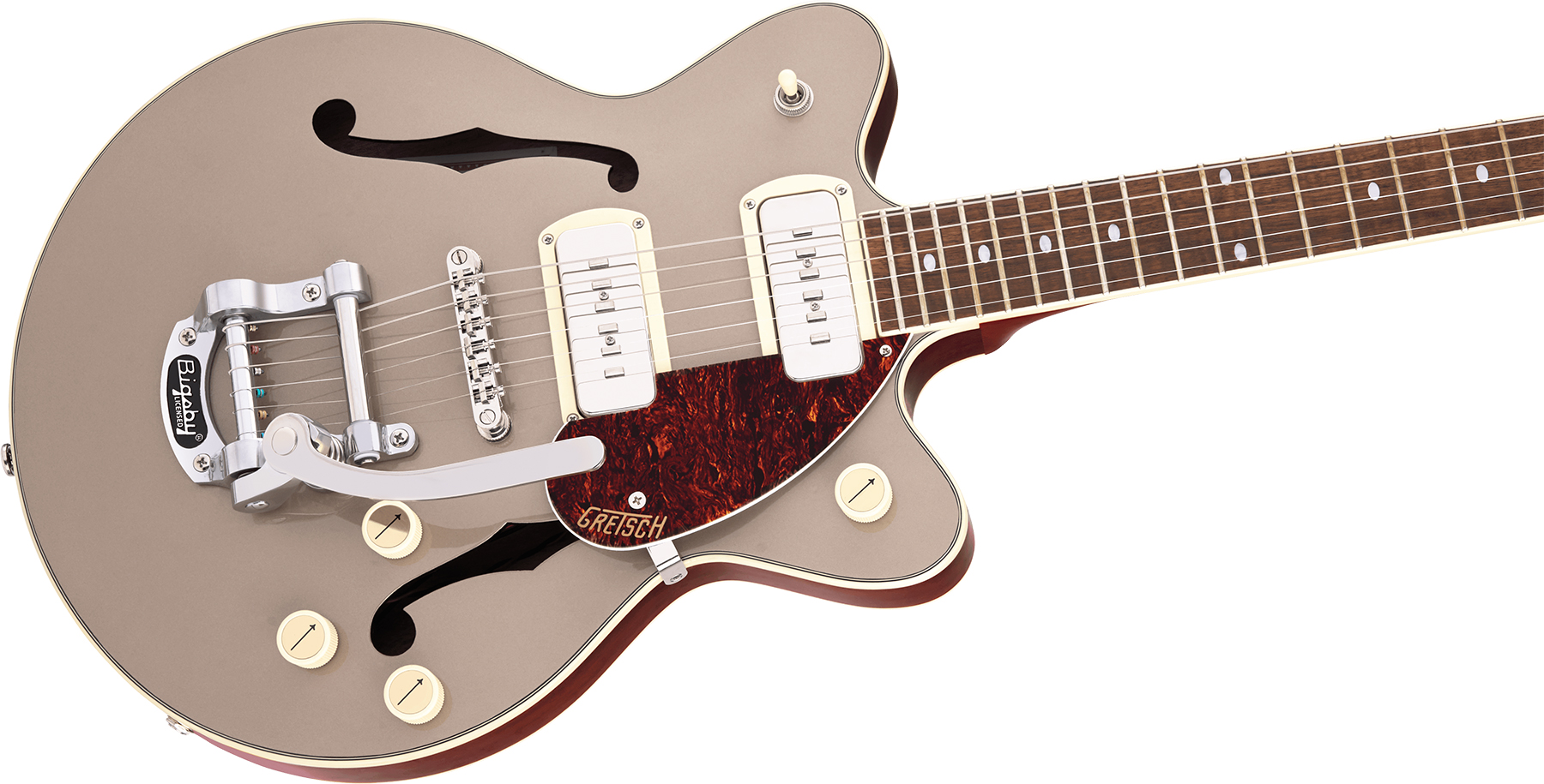 Gretsch G2655t-p90 Streamliner Center Block Jr Dc Bigsby Ss Trem Lau - Guitare Électrique 1/2 Caisse - Variation 2