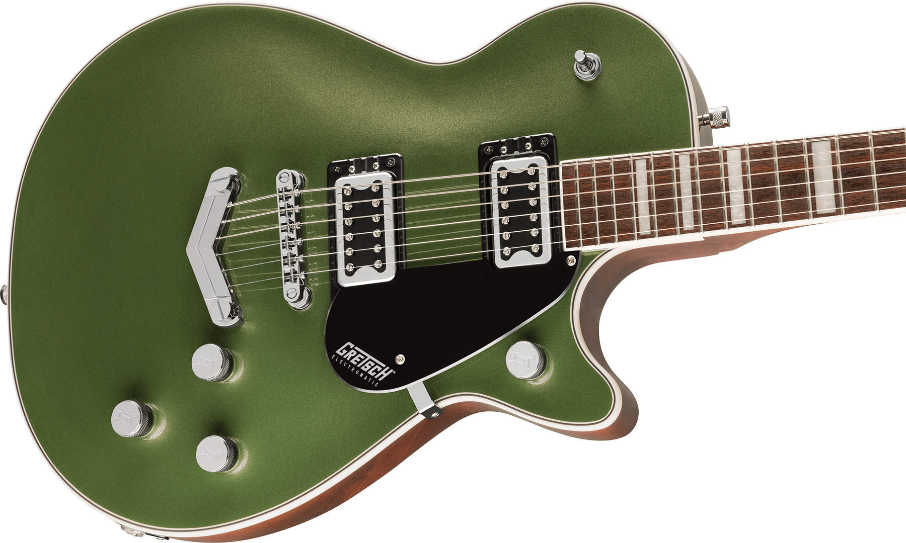 Gretsch G5220 Jet Bt Singlecut V-stoptail Electromatic 2h Ht Lau - Olive Metallic - Guitare Électrique Gaucher - Variation 2