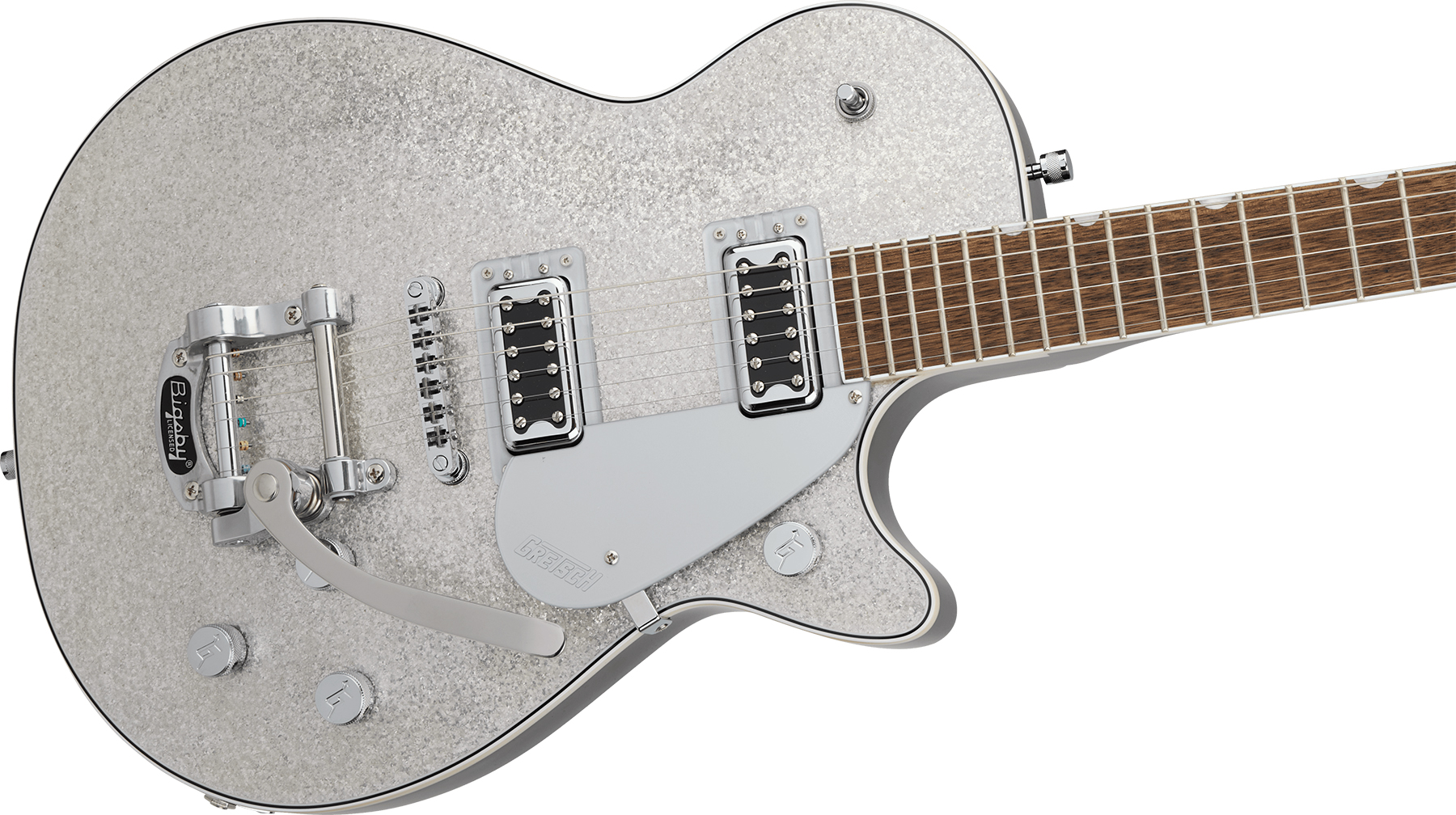 Gretsch G5230t Electromatic Jet Ft Sc Bigsby 2h Trem Lau - Silver Sparkle - Guitare Électrique Single Cut - Variation 2