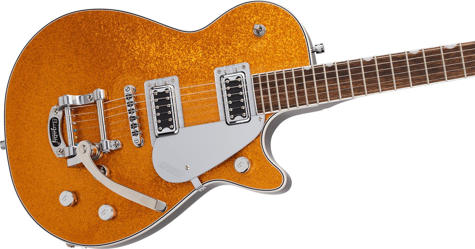 Gretsch G5230t Electromatic Jet Ft Sc Bigsby 2h Trem Lau - Gold Sparkle - Guitare Électrique Single Cut - Variation 2