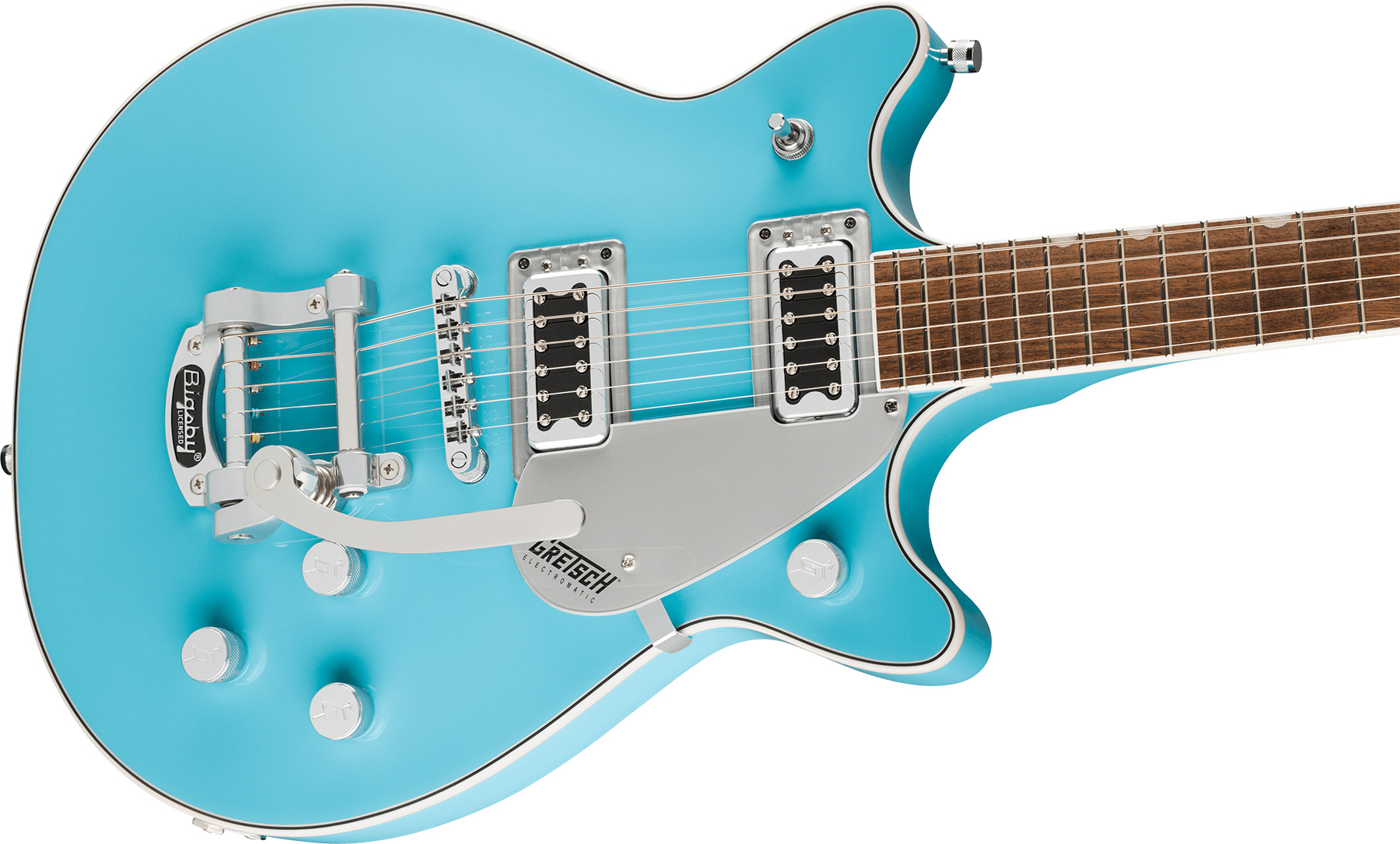 Gretsch G5232t Bigsby Electromatic Double Jet Ft 2h Trem Lau - Kailani Blue - Guitare Électrique Double Cut - Variation 2