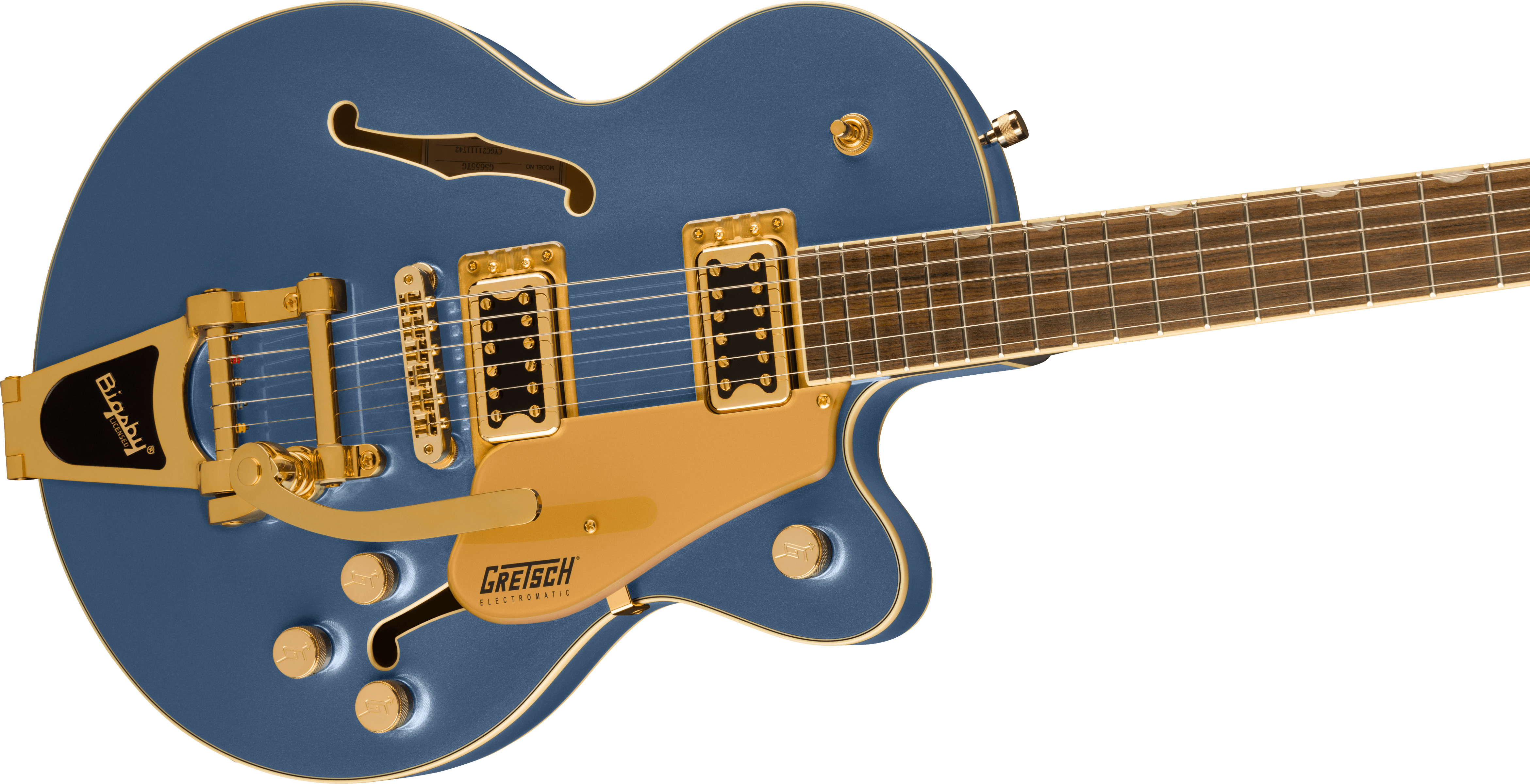 Gretsch G5655tg Electromatic Center Block Jr. Bigsby 2h Trem Lau - Cerulean Smoke - Guitare Électrique 1/2 Caisse - Variation 3