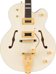 Guitare électrique 1/2 caisse Gretsch G8424T Billy Duffy Falcon Ltd (Japan, Bigsby) - Vintage white