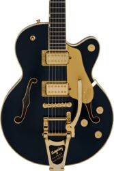 Guitare électrique 1/2 caisse Gretsch Professional Broadkaster Jr. LX Center Block Bigsby (Japan) - midnight sapphire