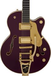 Guitare électrique 1/2 caisse Gretsch Professional Broadkaster Jr. LX Center Block Bigsby (Japan) - blackberry