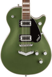 Guitare électrique gaucher Gretsch G5220 Electromatic Jet BT Single-Cut V-Stoptail - Olive Metallic