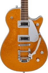 Guitare électrique single cut Gretsch G5230T Electromatic Jet FT Single-Cut Bigsby - gold sparkle