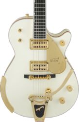 Guitare électrique single cut Gretsch Professionnal Vintage Select G6134T-58 Penguin Bigsby (Japan) - vintage white