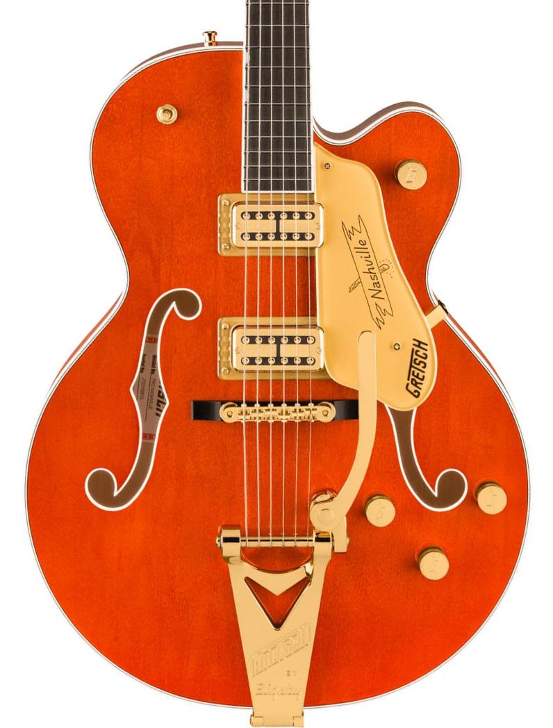 Guitare électrique 1/2 caisse Gretsch Professional Nashville Hollow Body Bigsby (Japan) - orange stain