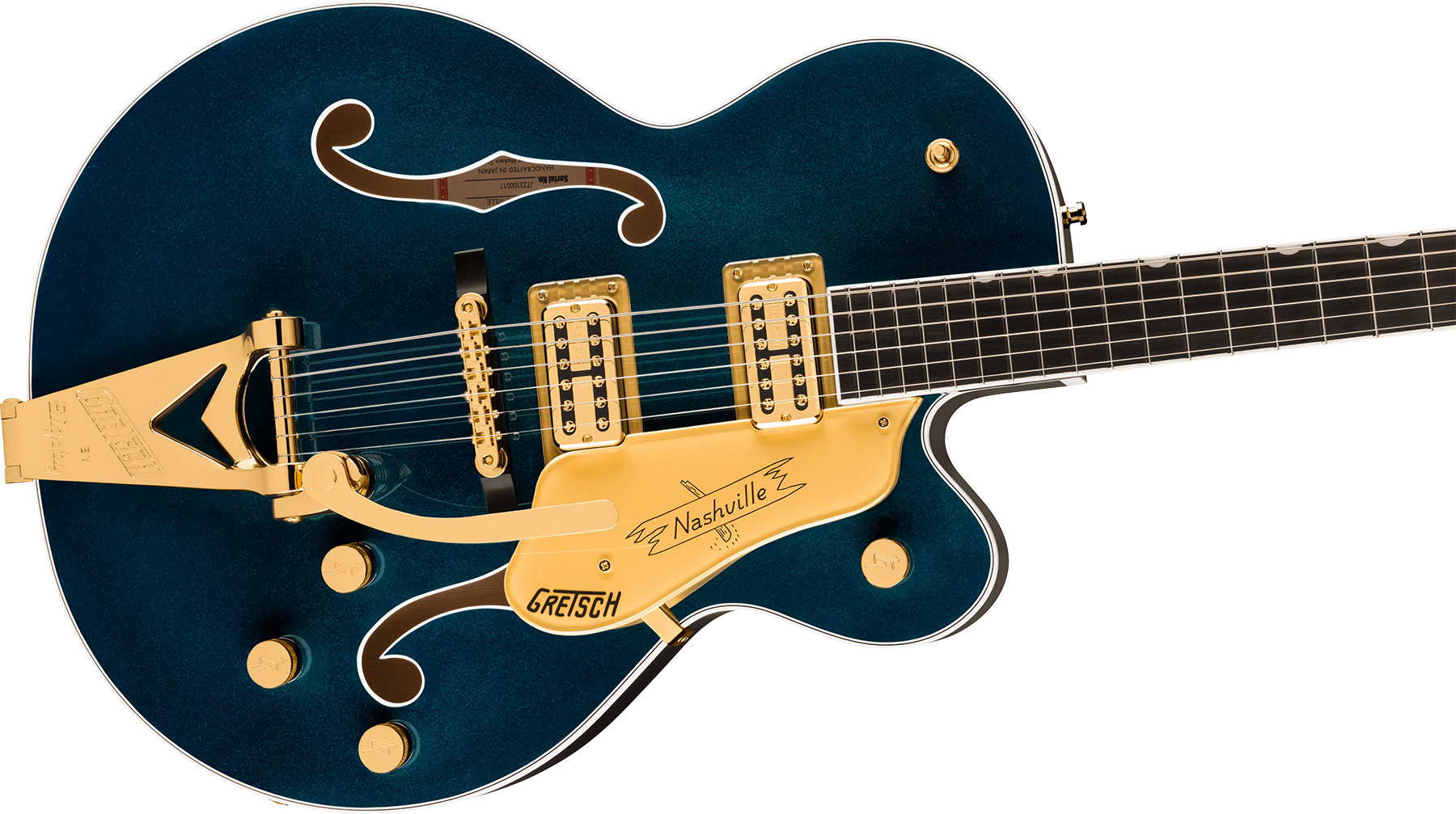 Gretsch Nashville Hollow Body Bigsby Gh Pro Jap 2h Trem Eb - Midnight Sapphire - Guitare Électrique 1/2 Caisse - Variation 2