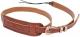 Vintage Tooled Leather Guitar Strap - Walnut