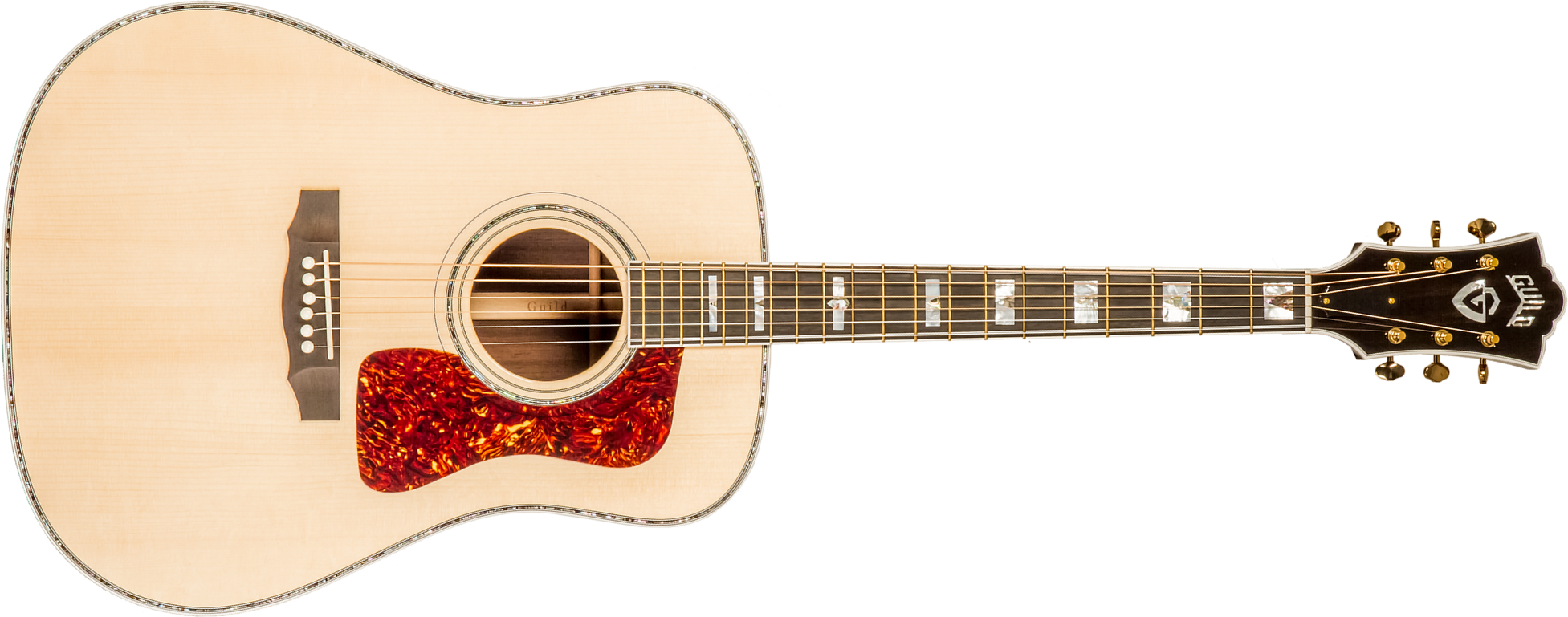 Guild D-55 70th Anniversary Gsr Ltd Usa Dreadnought Epicea Palissandre Rw #c231092 - Natural - Guitare Folk - Main picture