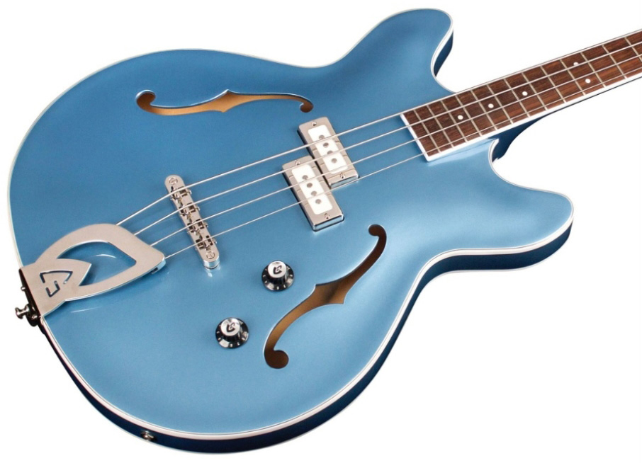 Guild Starfire I Bass Newark St Collection Rw - Pelham Blue - Basse Électrique 1/2 Caisse - Variation 2