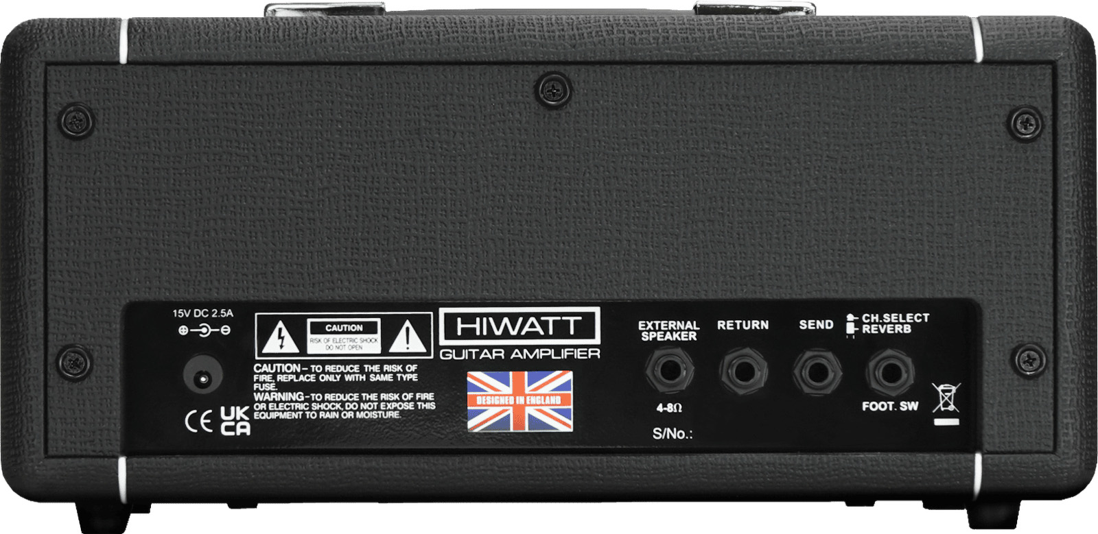 Hiwatt Leeds 25rh Head 25w - Ampli Guitare Électrique TÊte / PÉdale - Variation 2