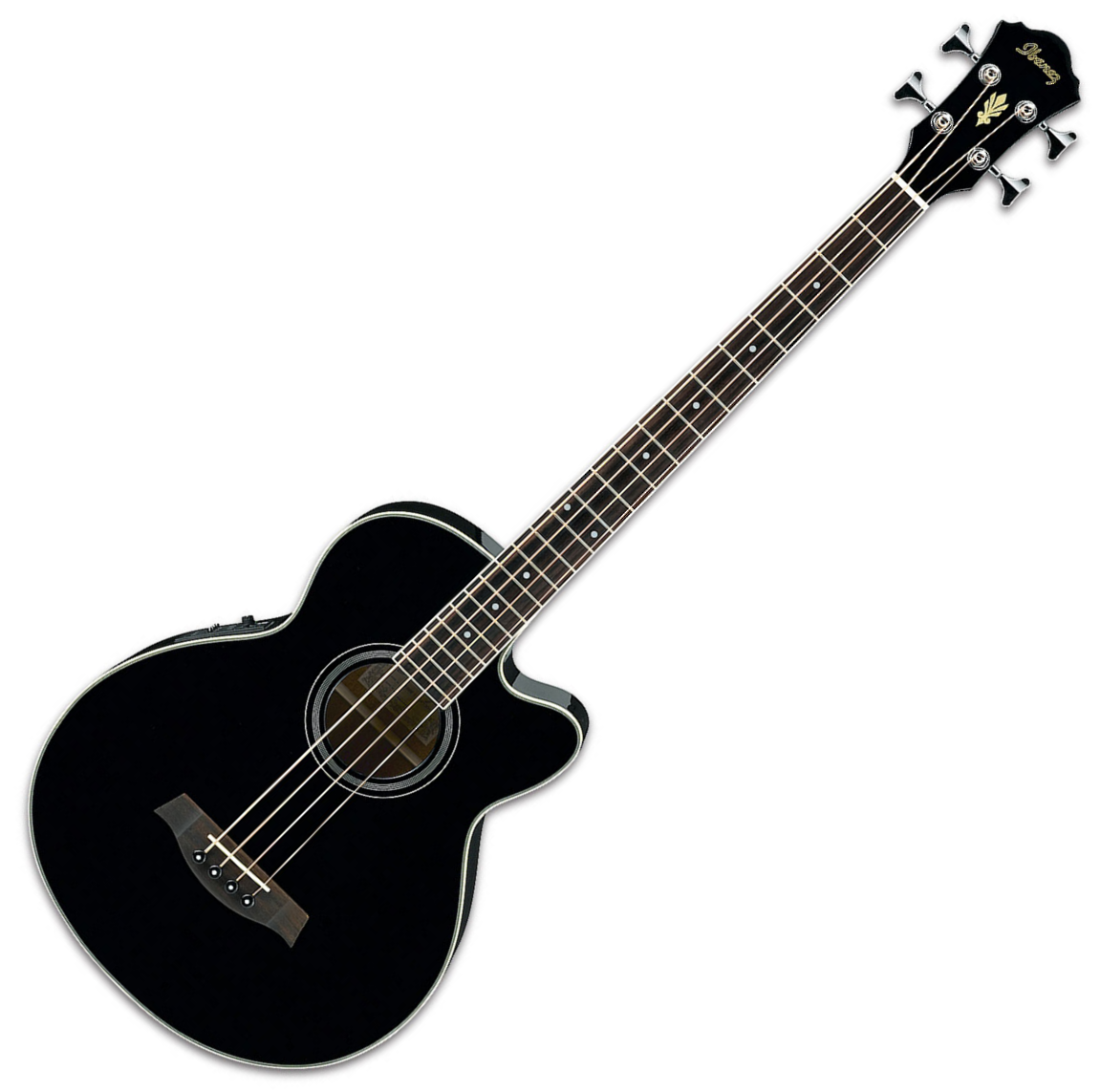  Basse acoustique  Ibanez AEB8E BK black noir