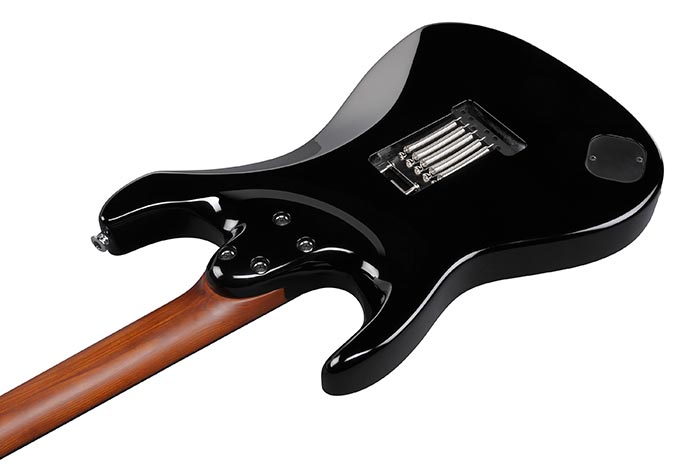 Ibanez Andy Timmons Atz300 Bk Jap Signature 3h Dimarzio Trem Rw - Black - Guitare Électrique Signature - Variation 5