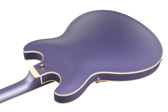 Ibanez As73g Mpf Artcore 2h Ht Rw - Metallic Purple Flat - Guitare Électrique 1/2 Caisse - Variation 3