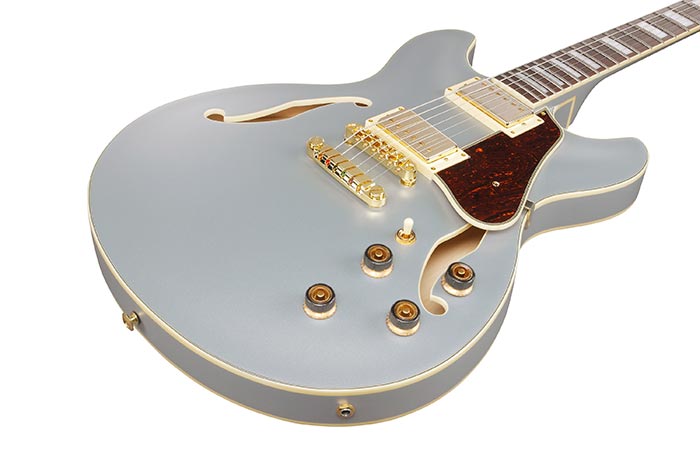 Ibanez As73g Msf Artcore 2h Ht Rw - Moonstone Silver Flat - Guitare Électrique 1/2 Caisse - Variation 2