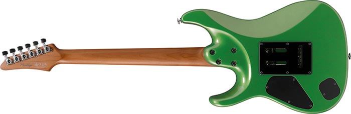 Ibanez Az2402 Agm Prestige Jap 2h Seymour Duncan Trem Mn - Apple Green Metallic - Guitare Électrique Forme Str - Variation 1