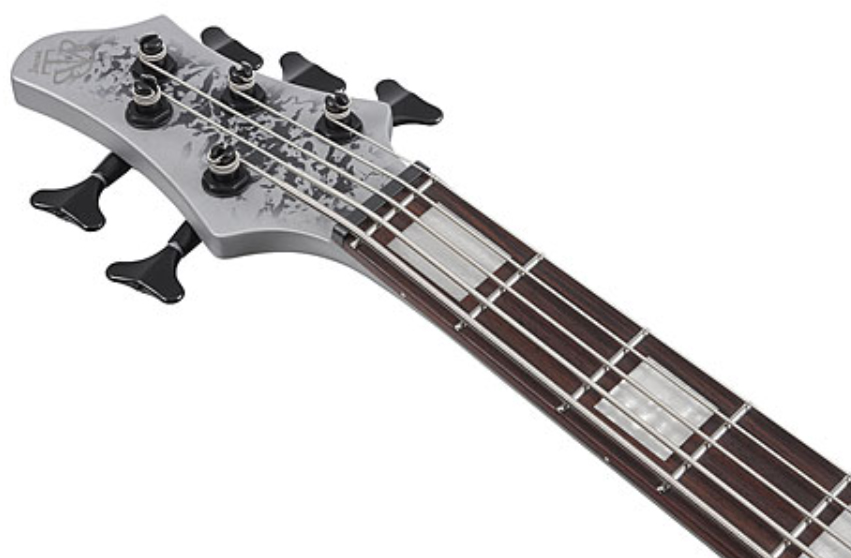 Ibanez Btb25th5 Slm Standard 5c Active Rw - Silver Blizzard Matte - Basse Électrique Solid Body - Variation 4