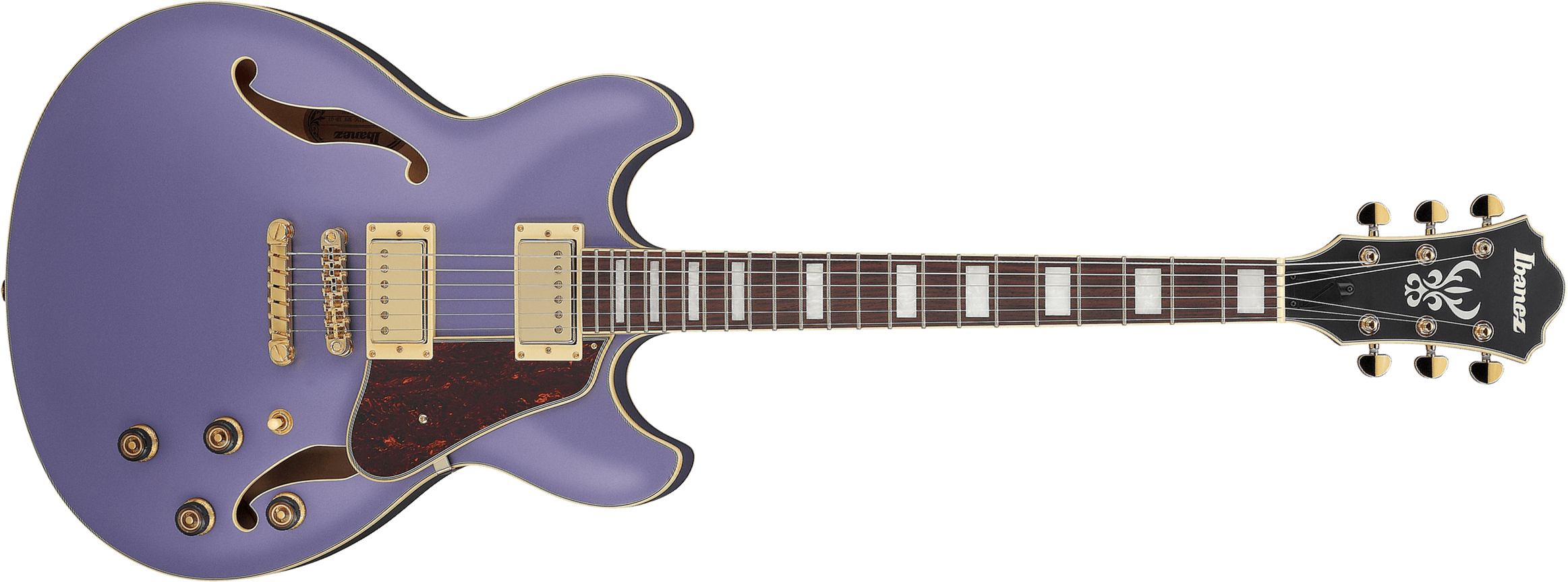 Ibanez As73g Mpf Artcore 2h Ht Rw - Metallic Purple Flat - Guitare Électrique 1/2 Caisse - Main picture