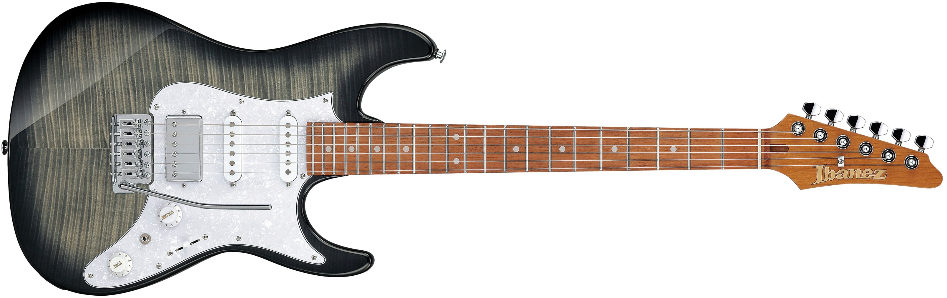 Ibanez Az22s1ftxb Trem Hss Mn - Transparent Black Sunburst - Guitare Électrique Forme Str - Main picture