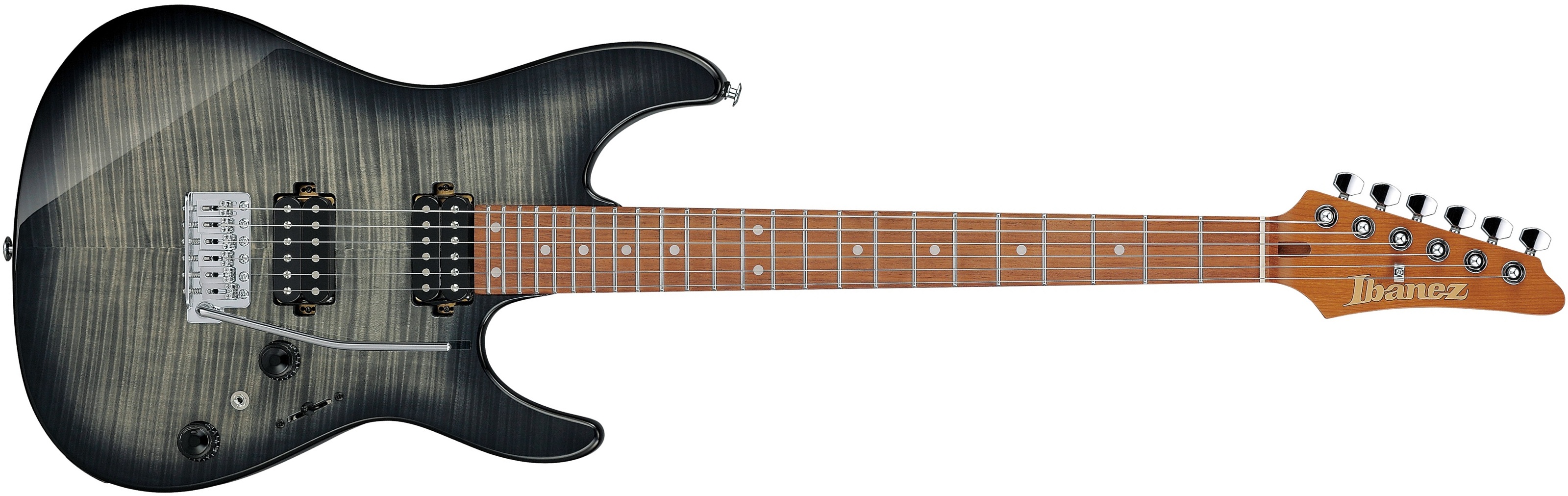 Ibanez Az24s1ftks Trem Hh Mn - Transparent Black Sunburst - Guitare Électrique Forme Str - Main picture