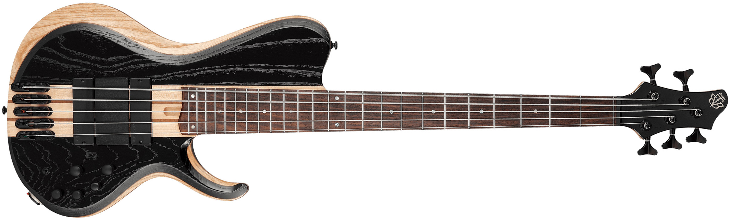 Ibanez Btb865sc Wkl Workshop 5c Active Bartolini Rw - Weathered Black Low Gloss - Basse Électrique Solid Body - Main picture